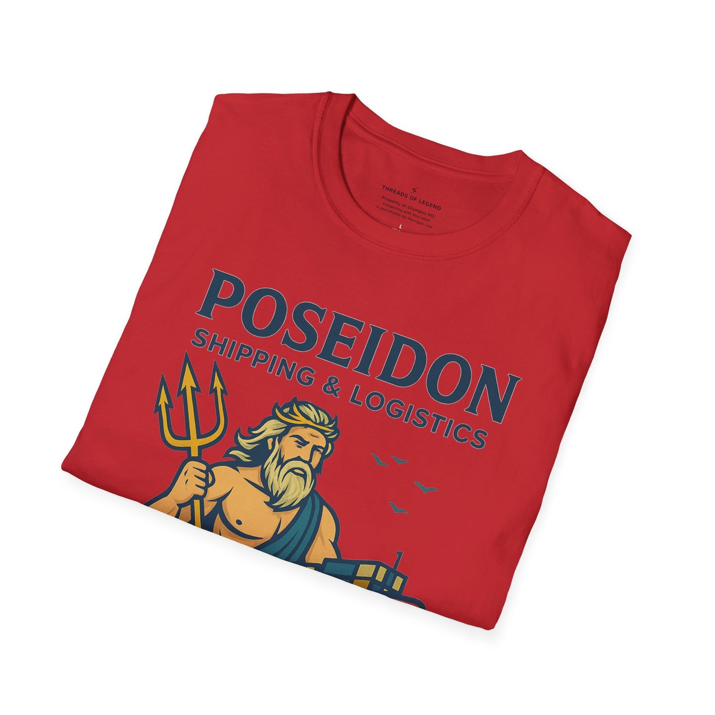 Poseidon Shipping T-Shirt | Delivering Waves Worldwide