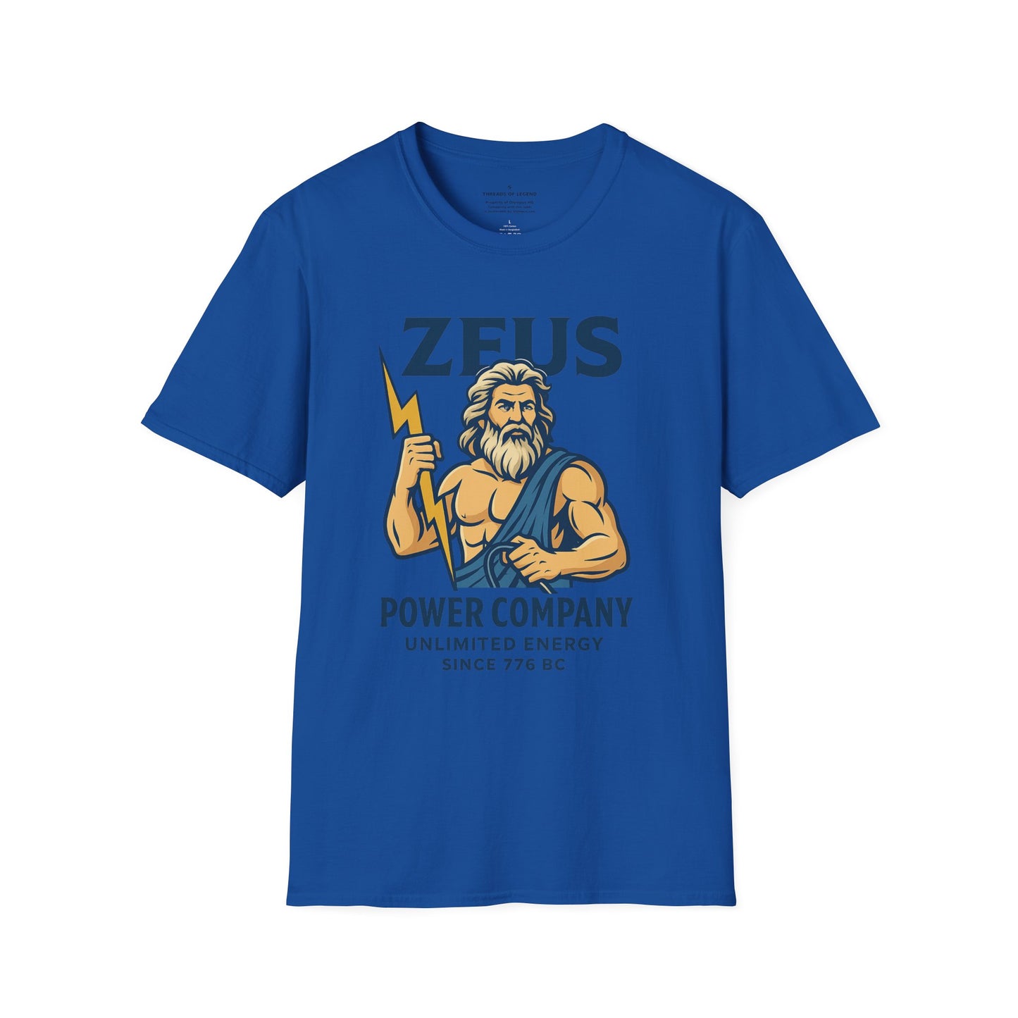 Zeus Power Company T-Shirt | Unlimited Energy Since 776 BC