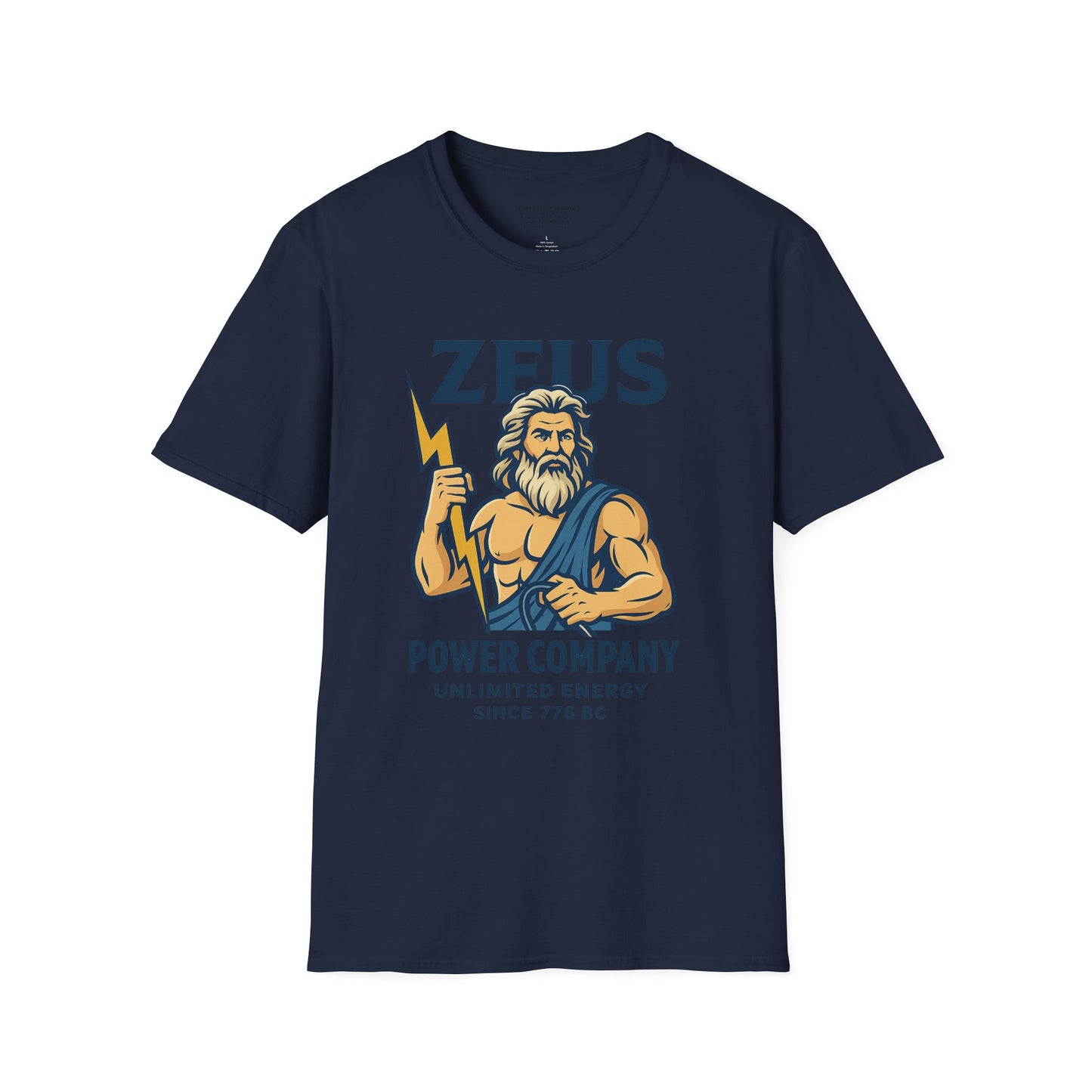 Zeus Power Company T-Shirt | Unlimited Energy Since 776 BC