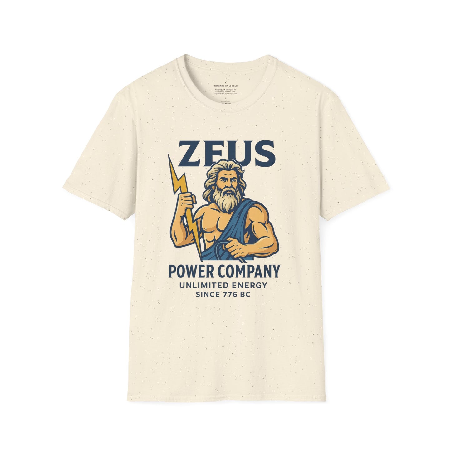 Zeus Power Company T-Shirt | Unlimited Energy Since 776 BC