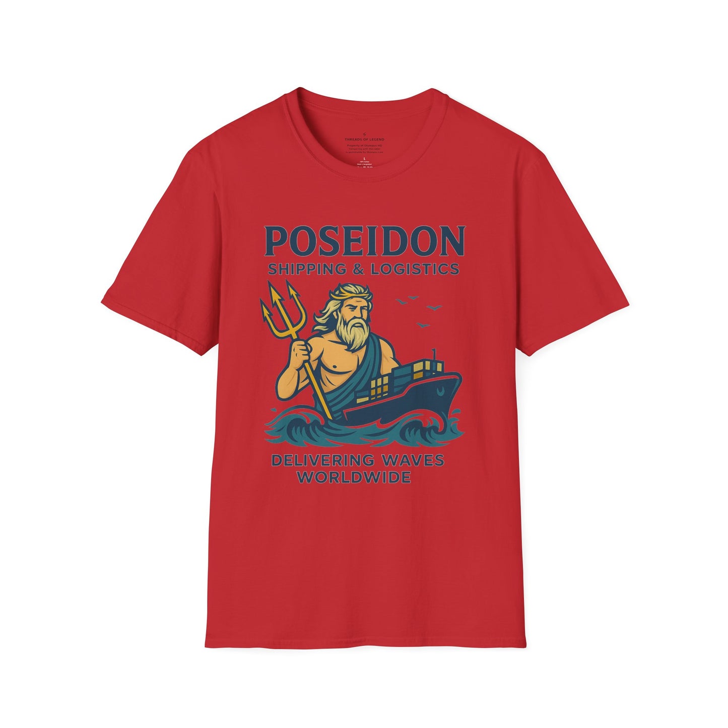 Poseidon Shipping T-Shirt | Delivering Waves Worldwide