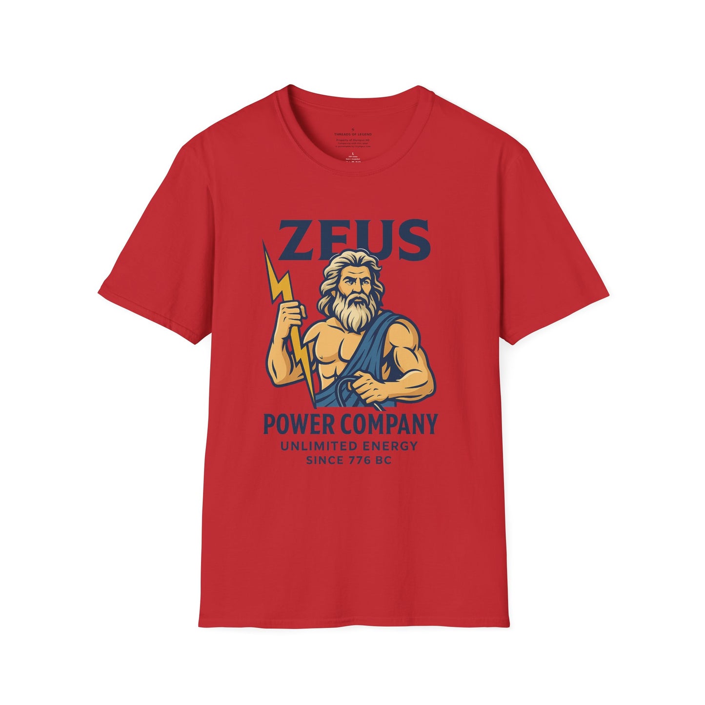 Zeus Power Company T-Shirt | Unlimited Energy Since 776 BC