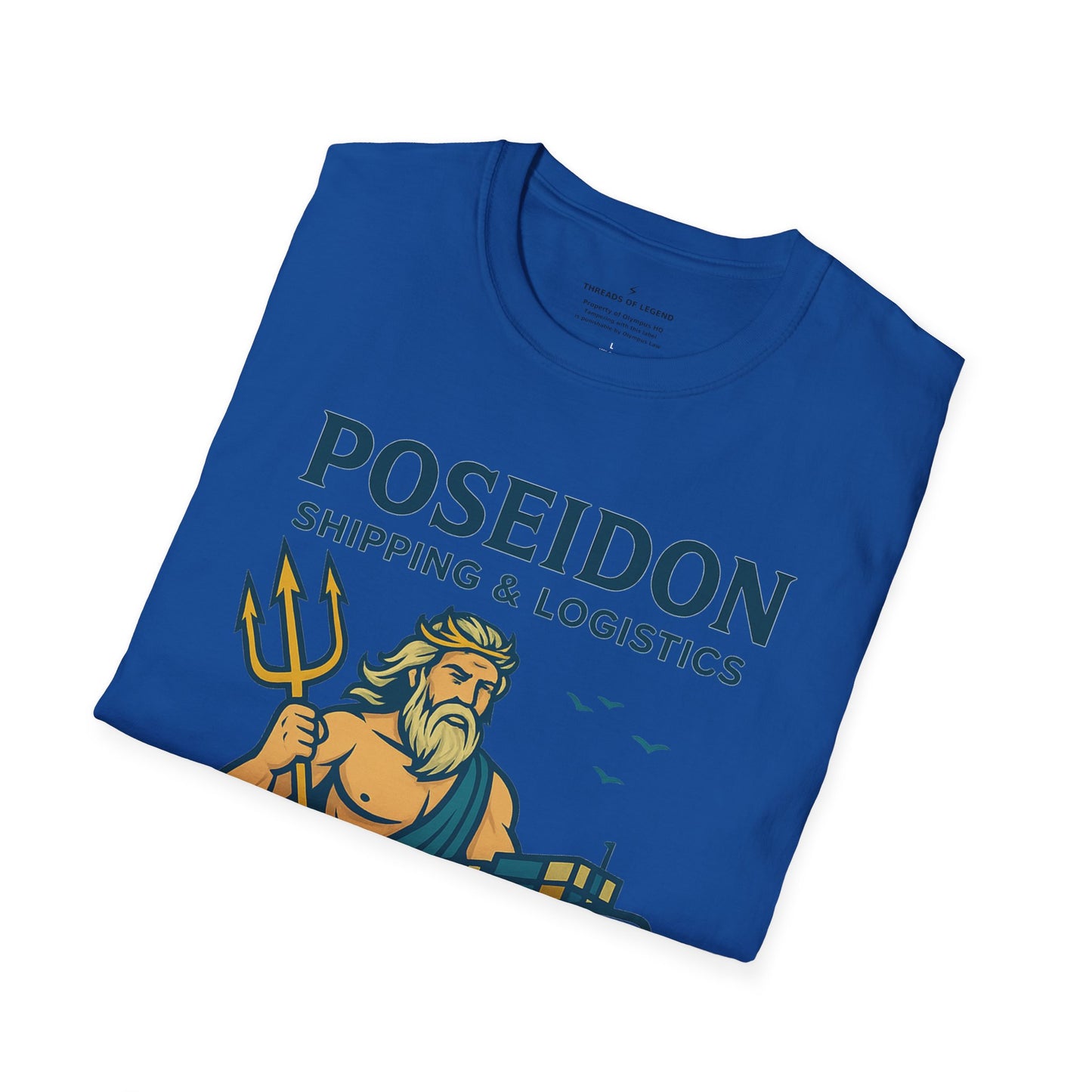 Poseidon Shipping T-Shirt | Delivering Waves Worldwide
