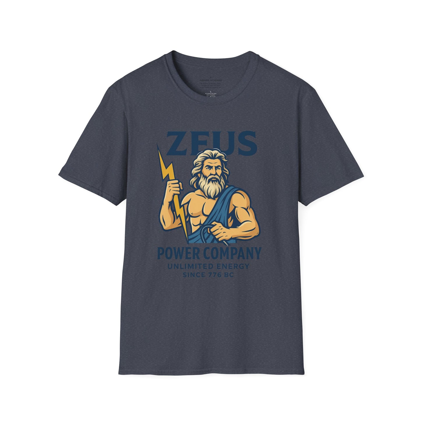 Zeus Power Company T-Shirt | Unlimited Energy Since 776 BC