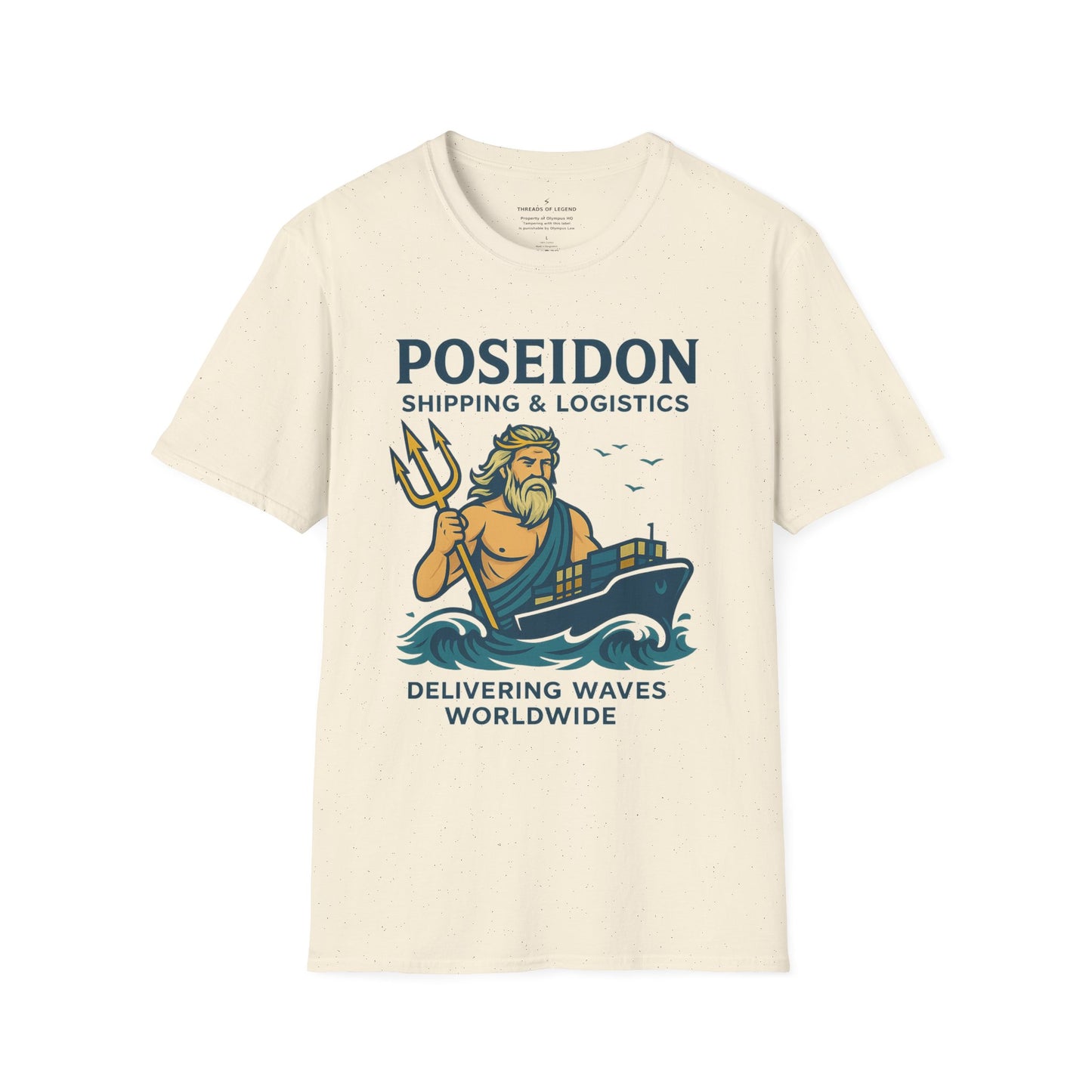 Poseidon Shipping T-Shirt | Delivering Waves Worldwide