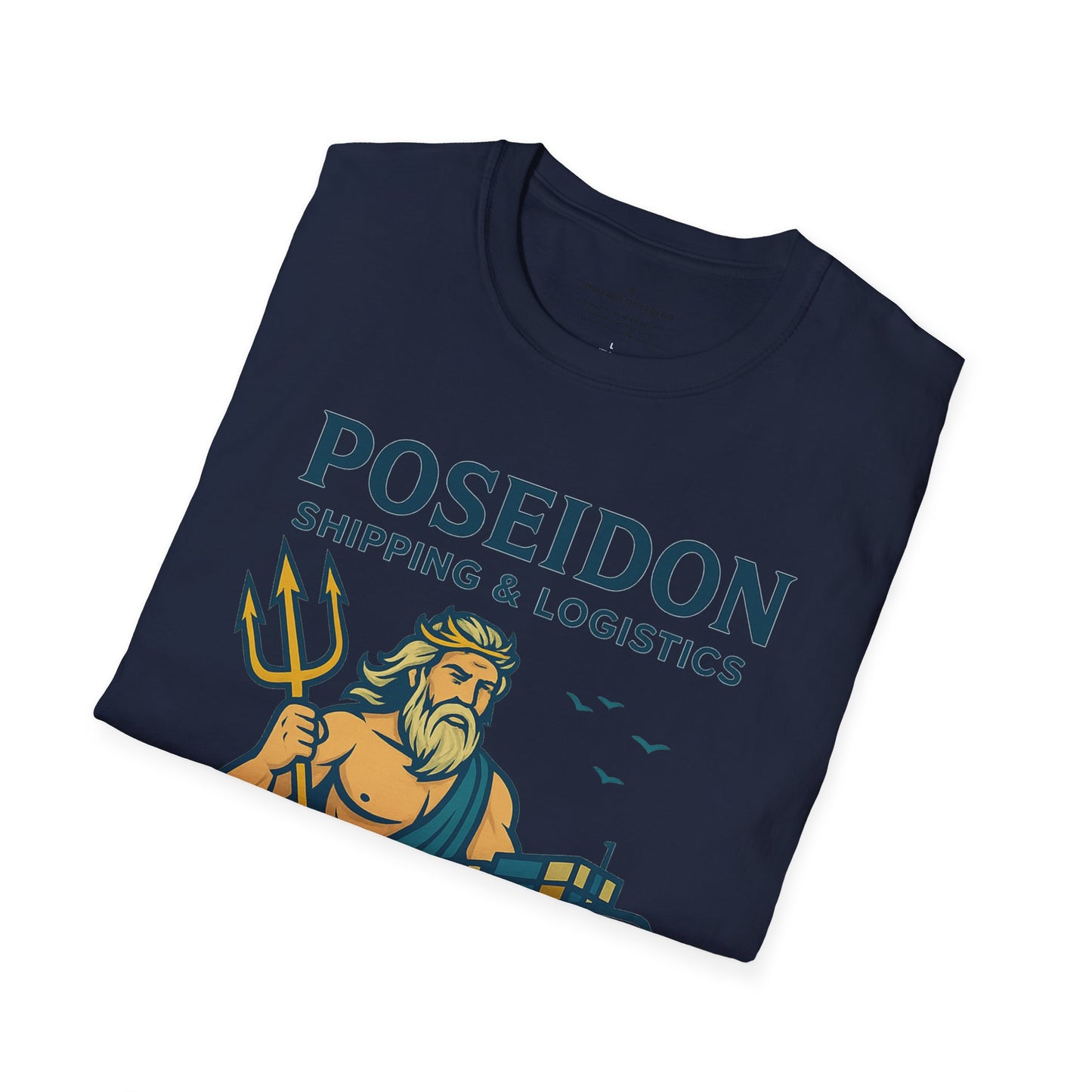 Poseidon Shipping T-Shirt | Delivering Waves Worldwide