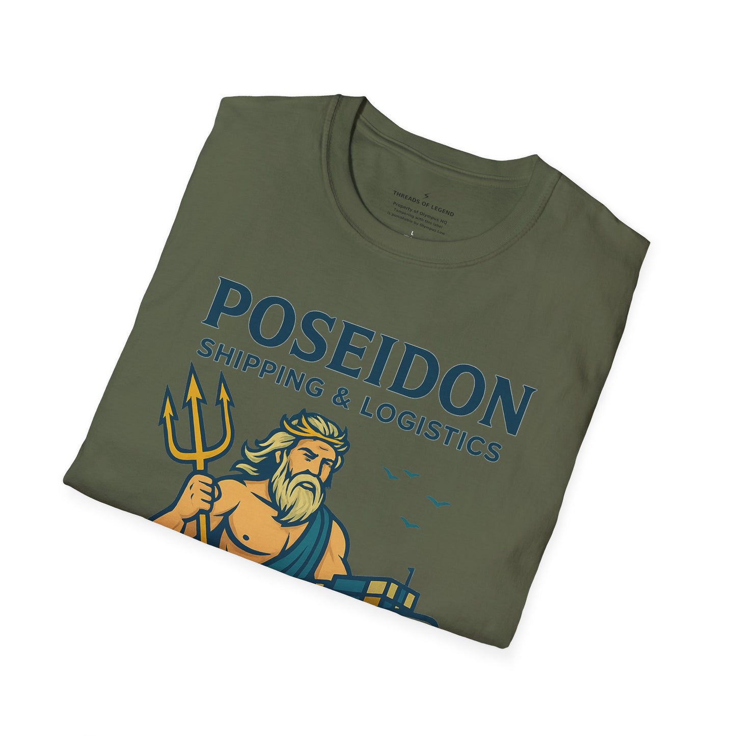 Poseidon Shipping T-Shirt | Delivering Waves Worldwide