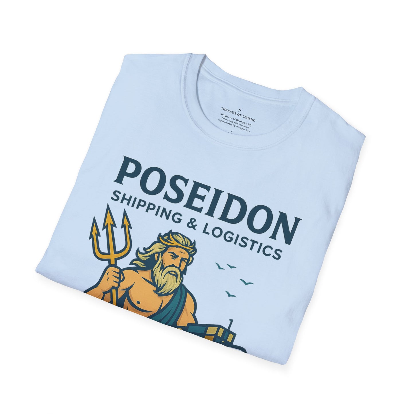 Poseidon Shipping T-Shirt | Delivering Waves Worldwide
