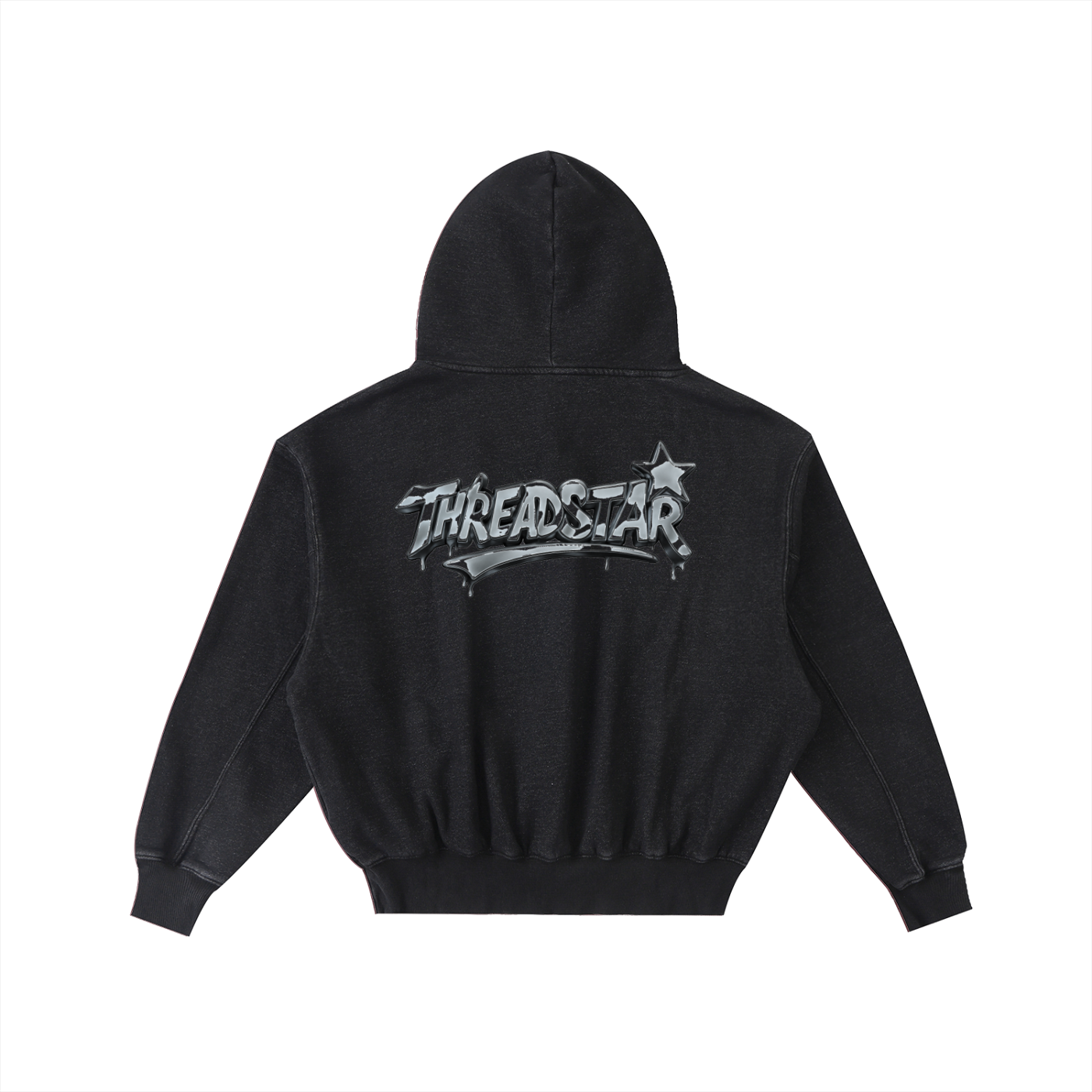 ThreadStar Frayed Enzyme Washed Hoodie