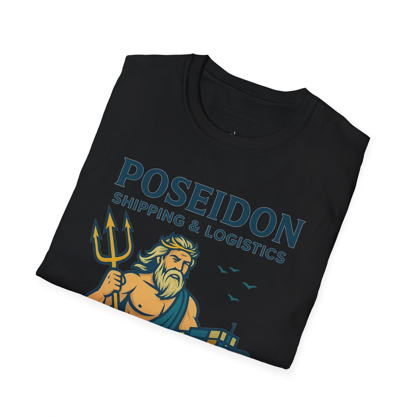 Poseidon Shipping T-Shirt | Delivering Waves Worldwide