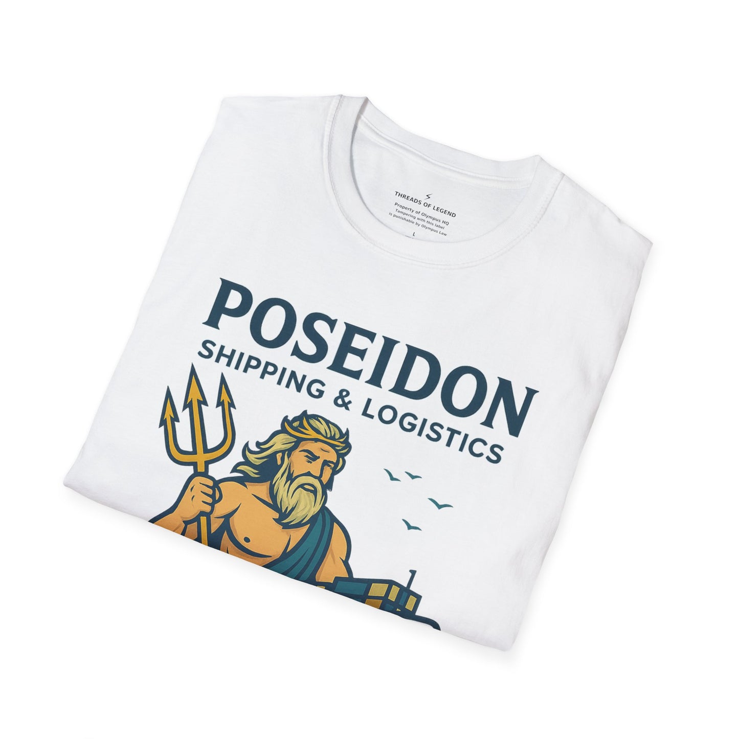 Poseidon Shipping T-Shirt | Delivering Waves Worldwide