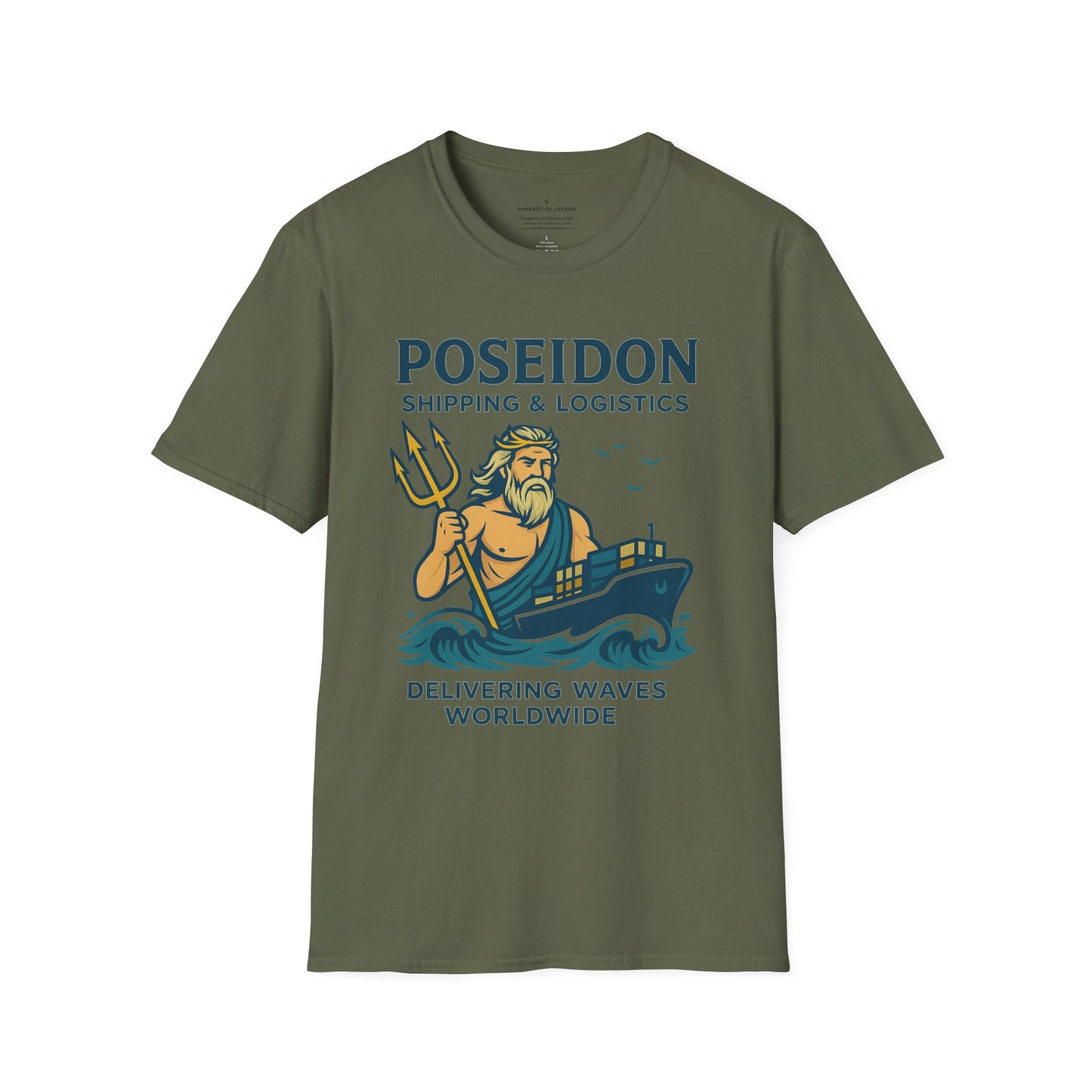 Poseidon Shipping T-Shirt | Delivering Waves Worldwide
