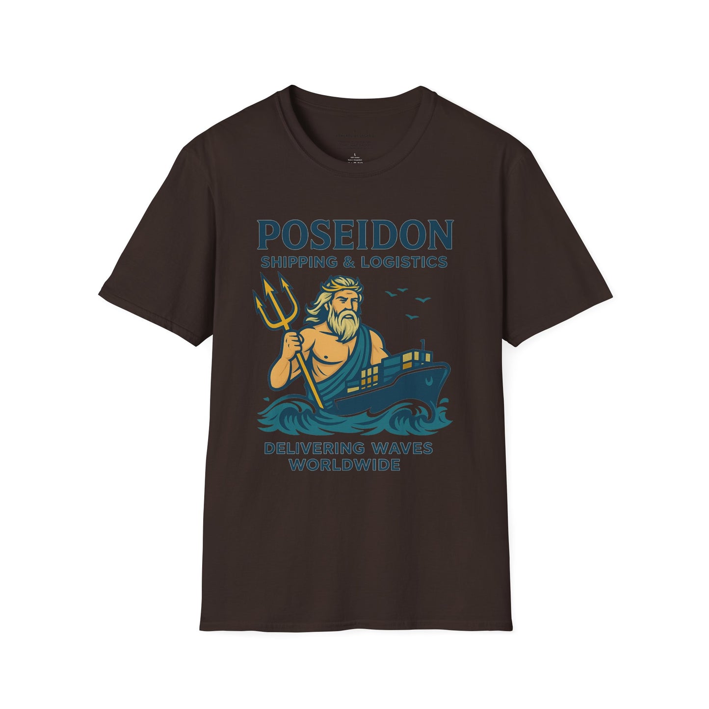 Poseidon Shipping T-Shirt | Delivering Waves Worldwide