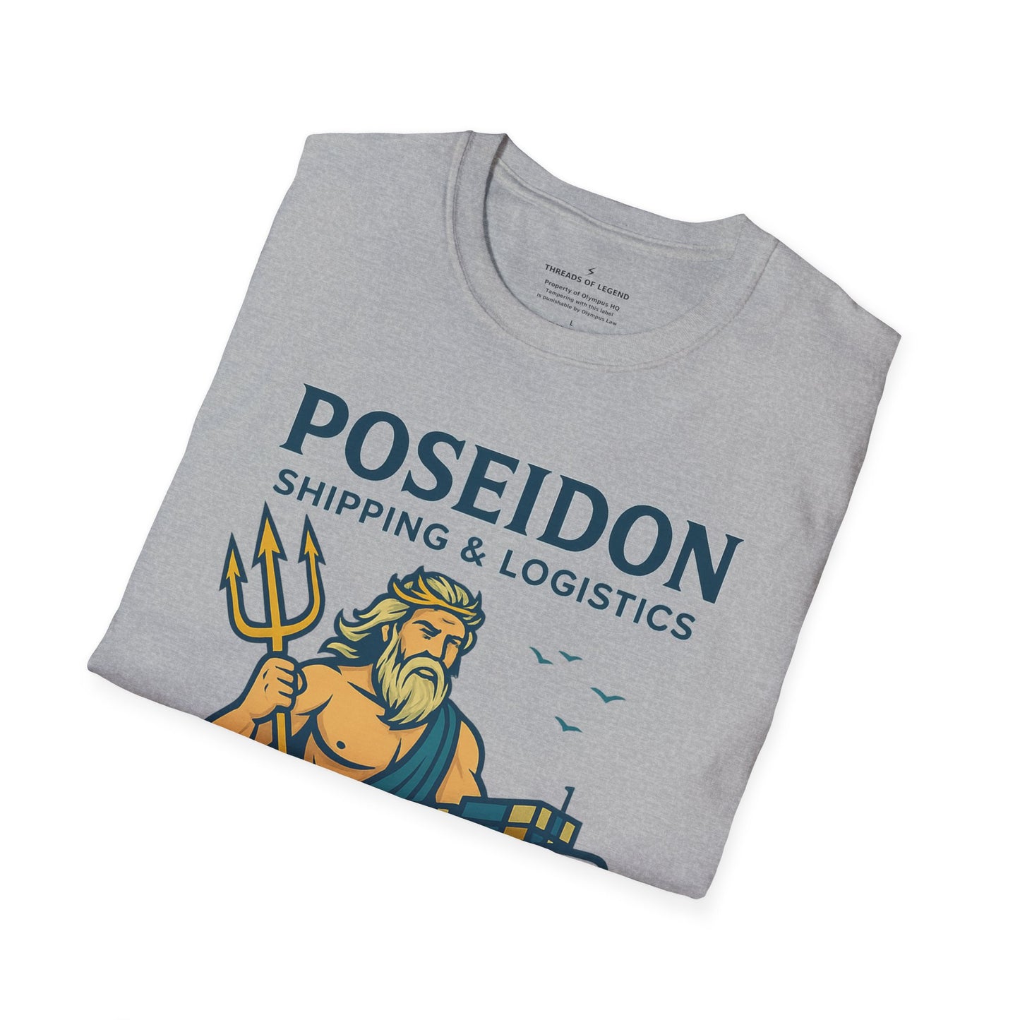 Poseidon Shipping T-Shirt | Delivering Waves Worldwide