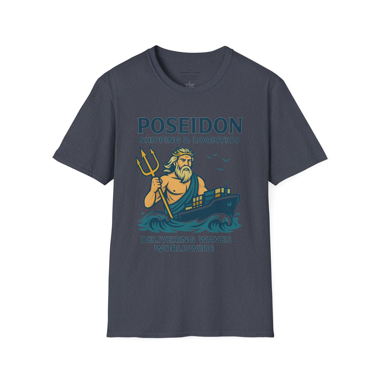 Poseidon Shipping T-Shirt | Delivering Waves Worldwide