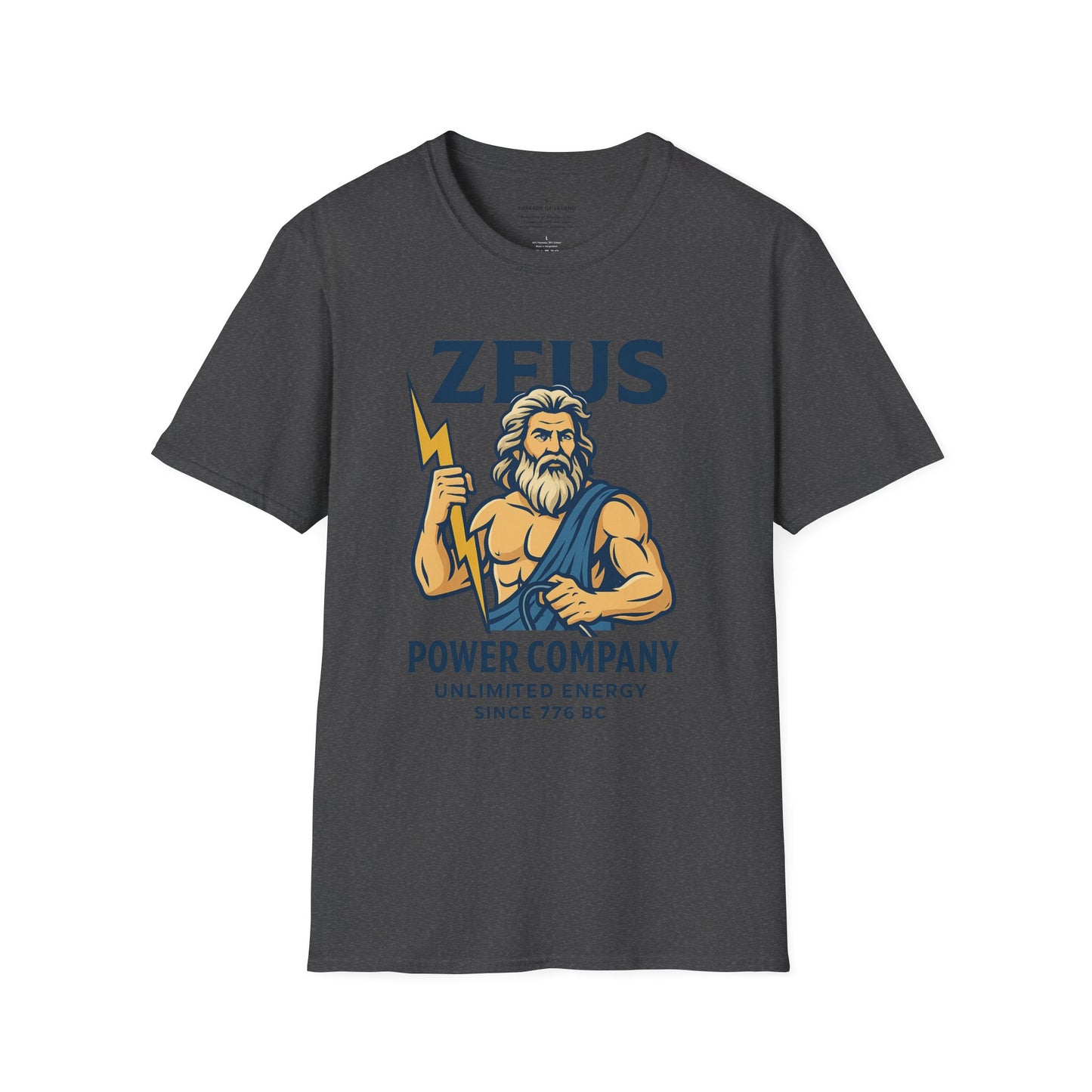Zeus Power Company T-Shirt | Unlimited Energy Since 776 BC