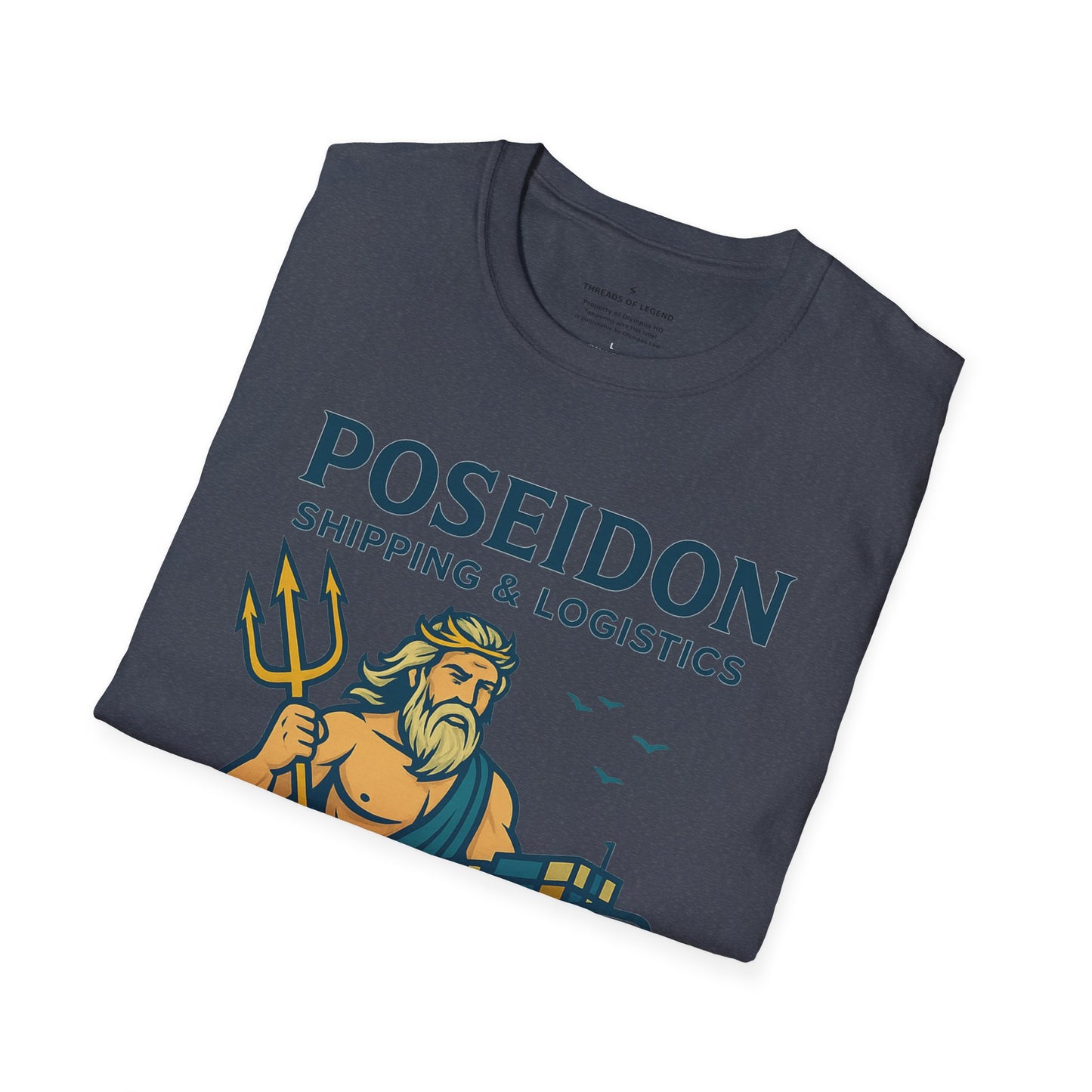 Poseidon Shipping T-Shirt | Delivering Waves Worldwide