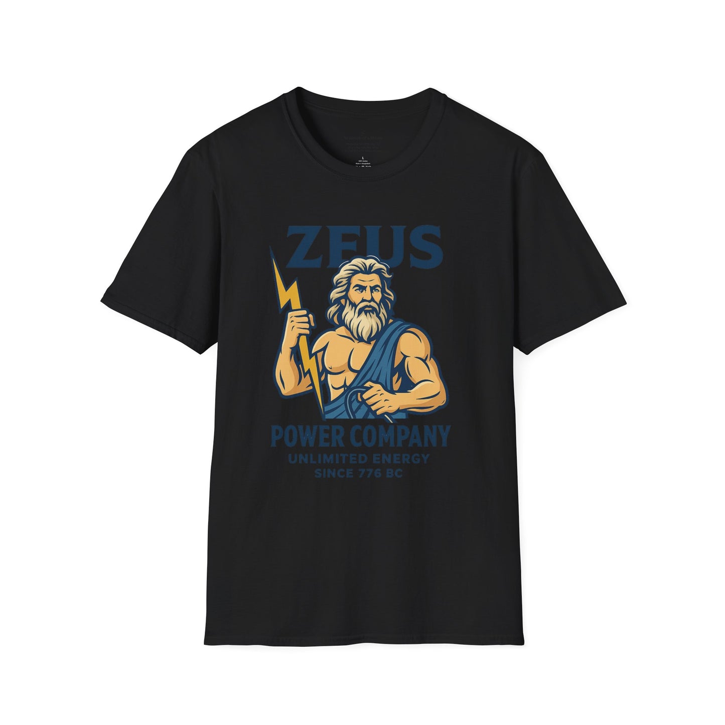 Zeus Power Company T-Shirt | Unlimited Energy Since 776 BC