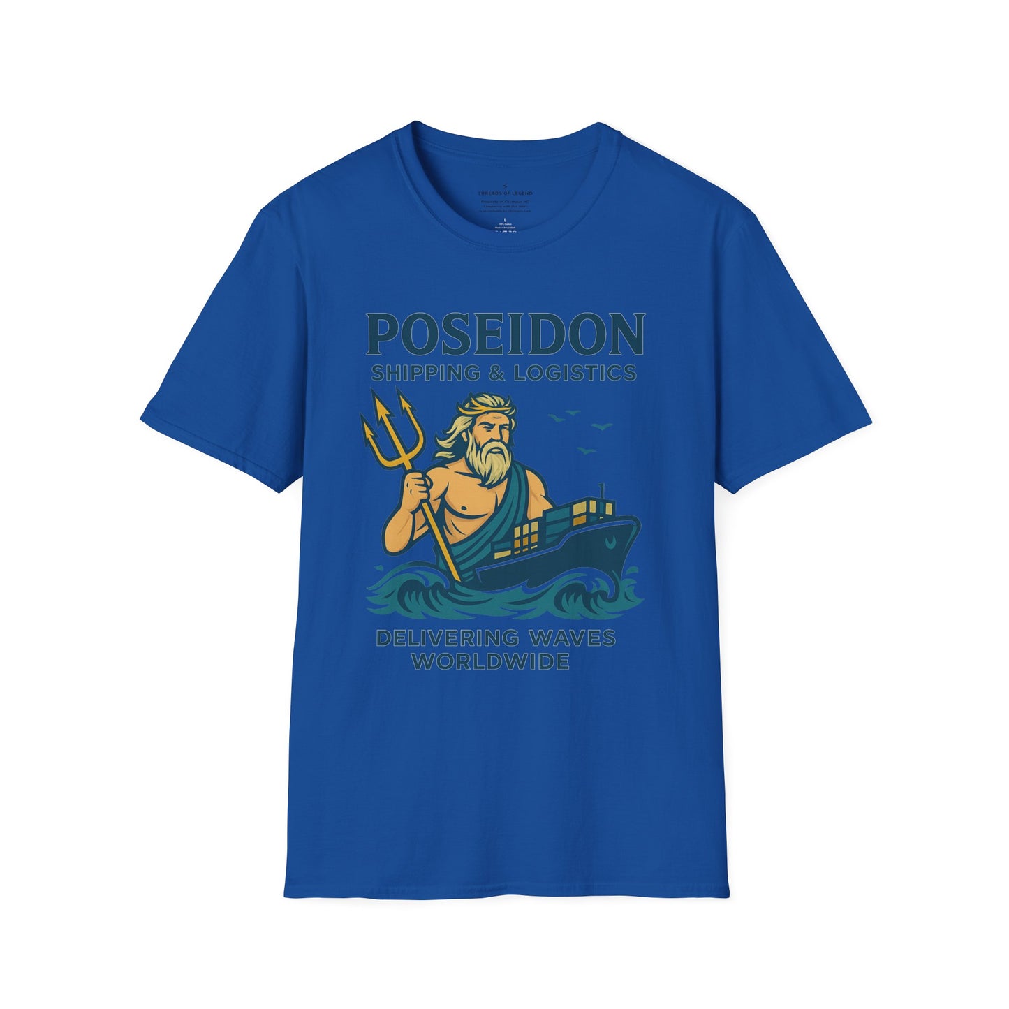 Poseidon Shipping T-Shirt | Delivering Waves Worldwide