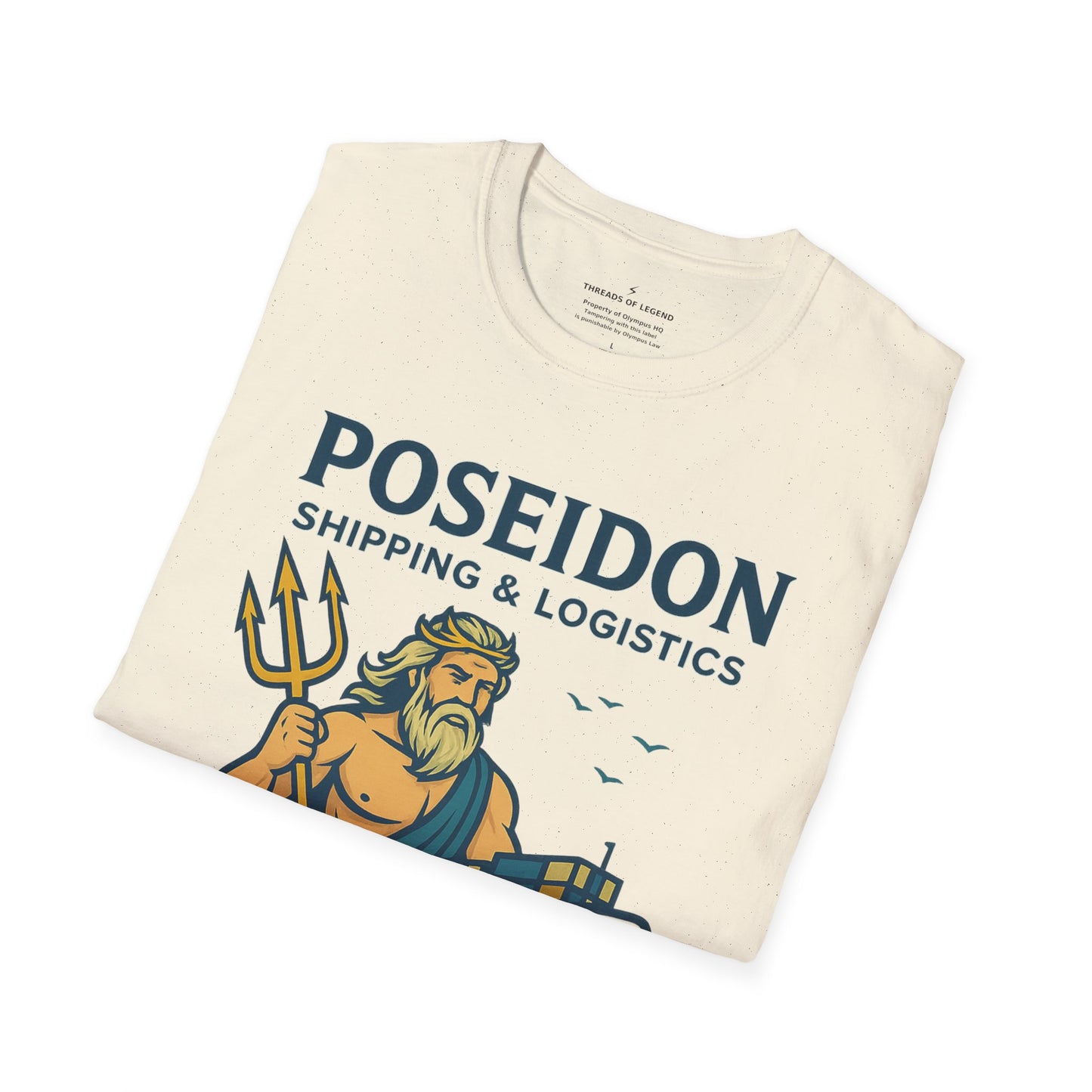 Poseidon Shipping T-Shirt | Delivering Waves Worldwide