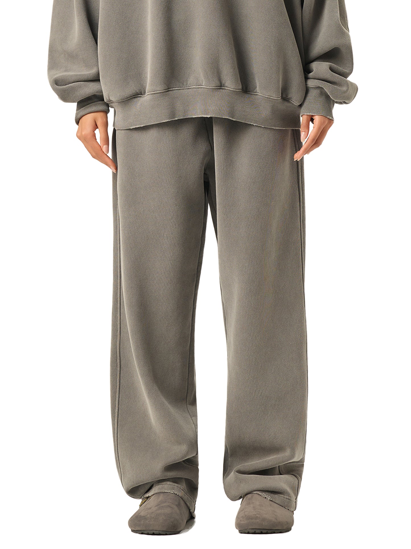 ThreadStar Plain Frayed Enzyme Washed Sweatpants