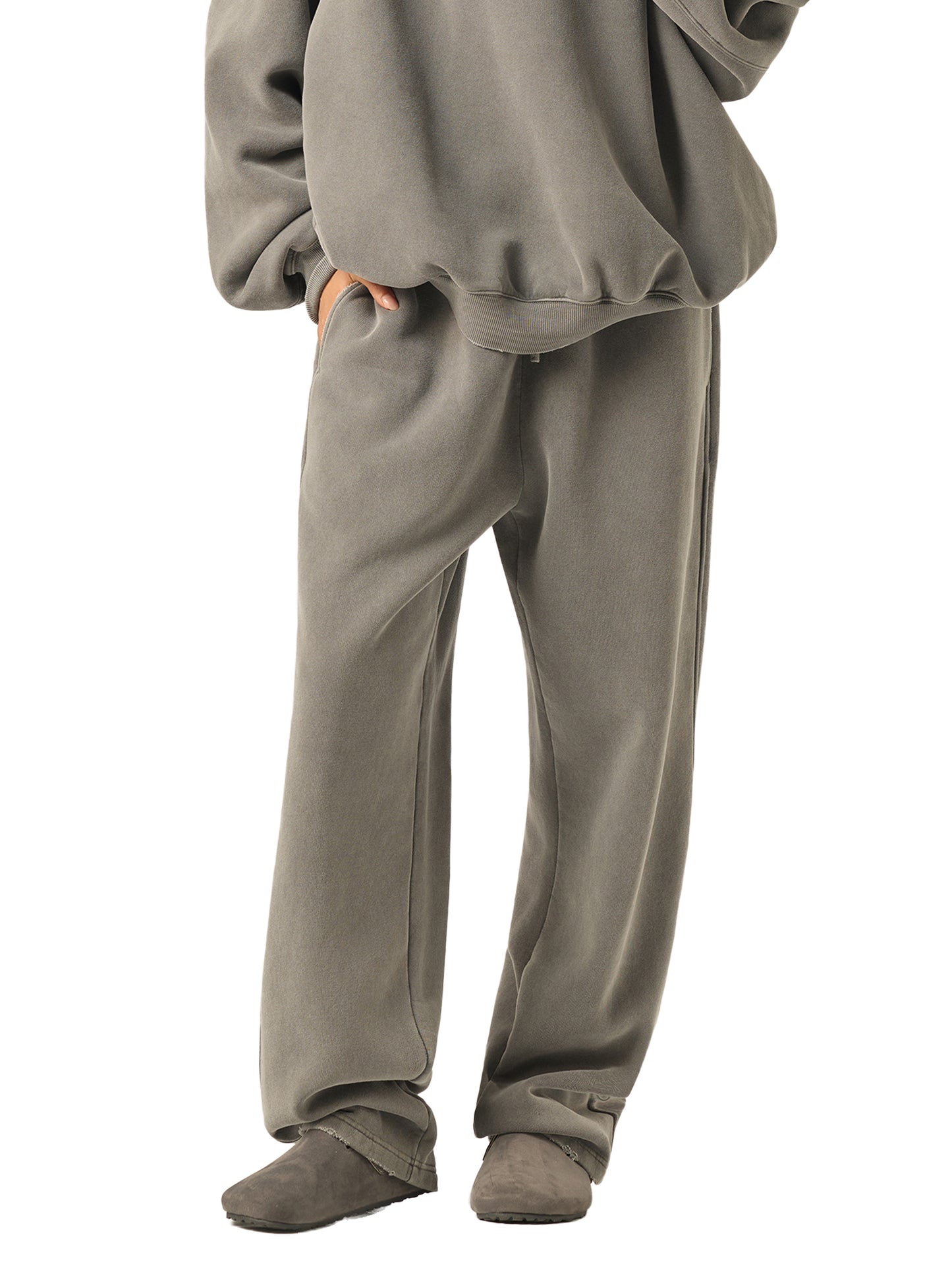 ThreadStar Plain Frayed Enzyme Washed Sweatpants
