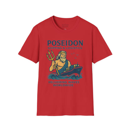 Poseidon Shipping T-Shirt | Delivering Waves Worldwide