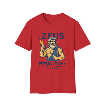 Zeus Power Company T-Shirt | Unlimited Energy Since 776 BC