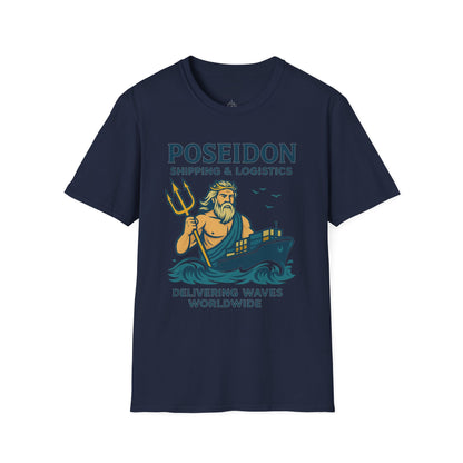 Poseidon Shipping T-Shirt | Delivering Waves Worldwide