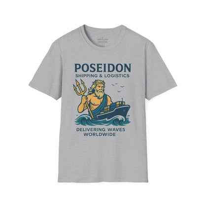 Poseidon Shipping T-Shirt | Delivering Waves Worldwide