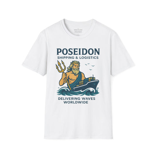 Poseidon Shipping T-Shirt | Delivering Waves Worldwide