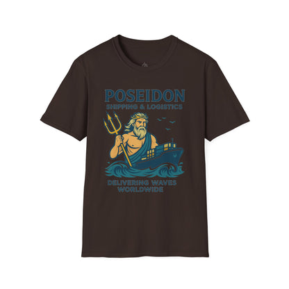 Poseidon Shipping T-Shirt | Delivering Waves Worldwide