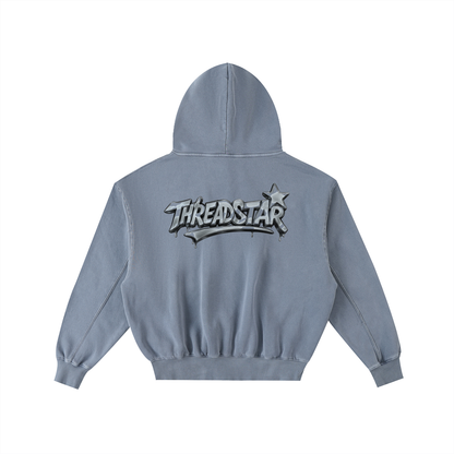 ThreadStar Frayed Enzyme Washed Hoodie